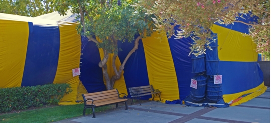 A fumigation of a home