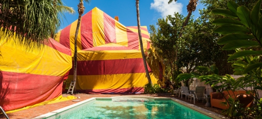 A fumigation of a house